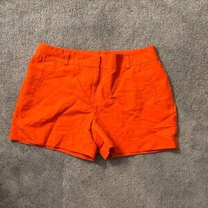 LOFT Orange High Waist Shorts